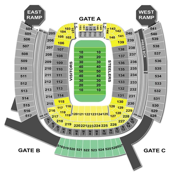 Pittsburgh Steelers VIP Packages & Tickets - Premium Seats USA